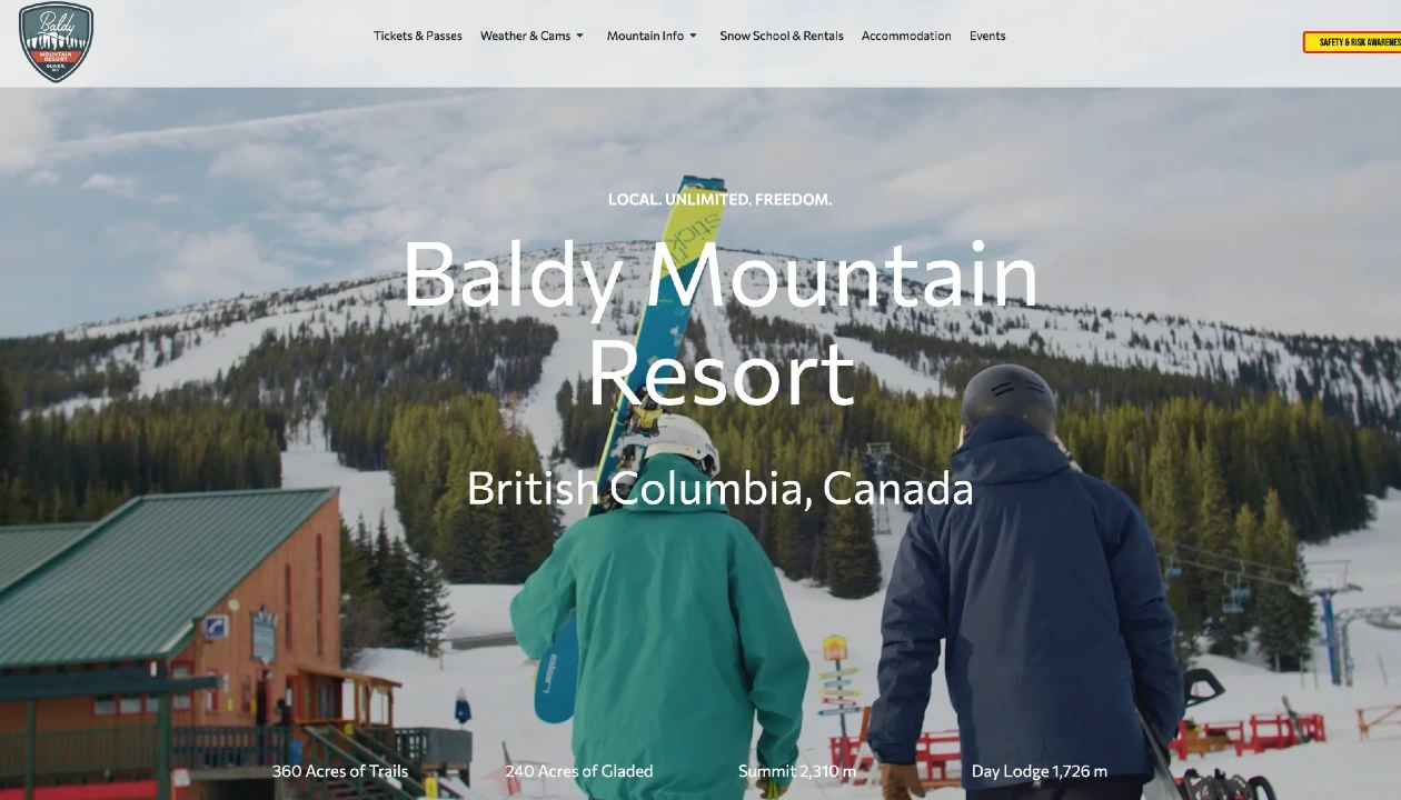 8wire digital client - Baldy Mountain Resort screenshot