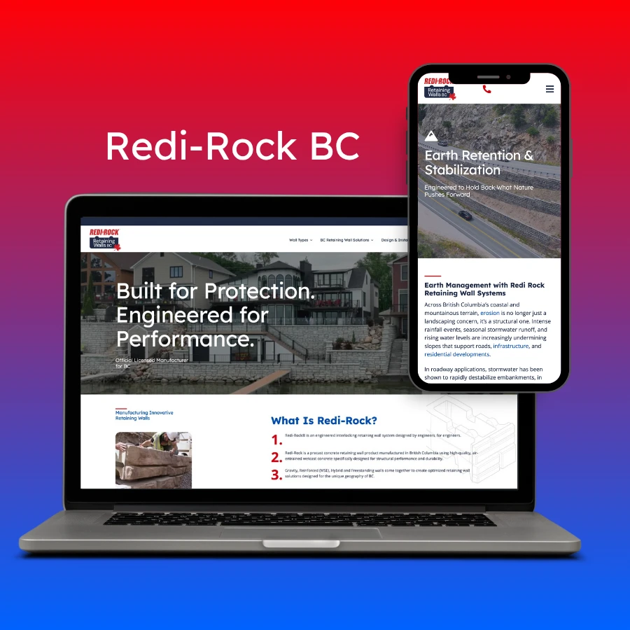 8wire digital client - Redi Rock BC screenshot