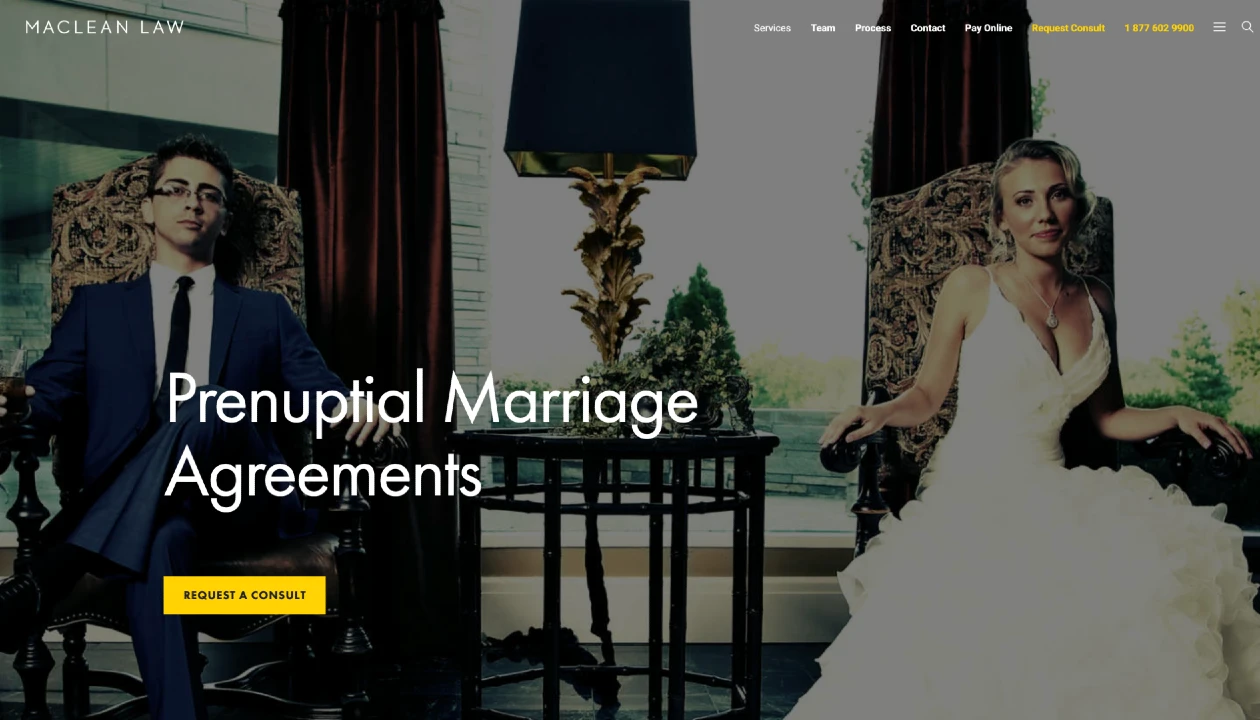 8wire digital client - MacLean Family Law screenshot